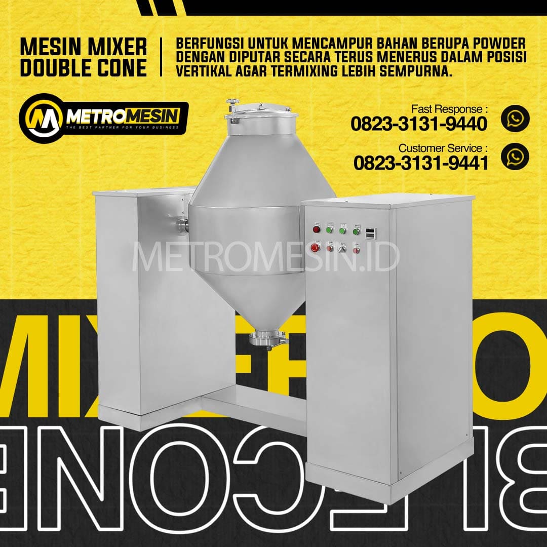 Metro Mesin Double Cone Mixer